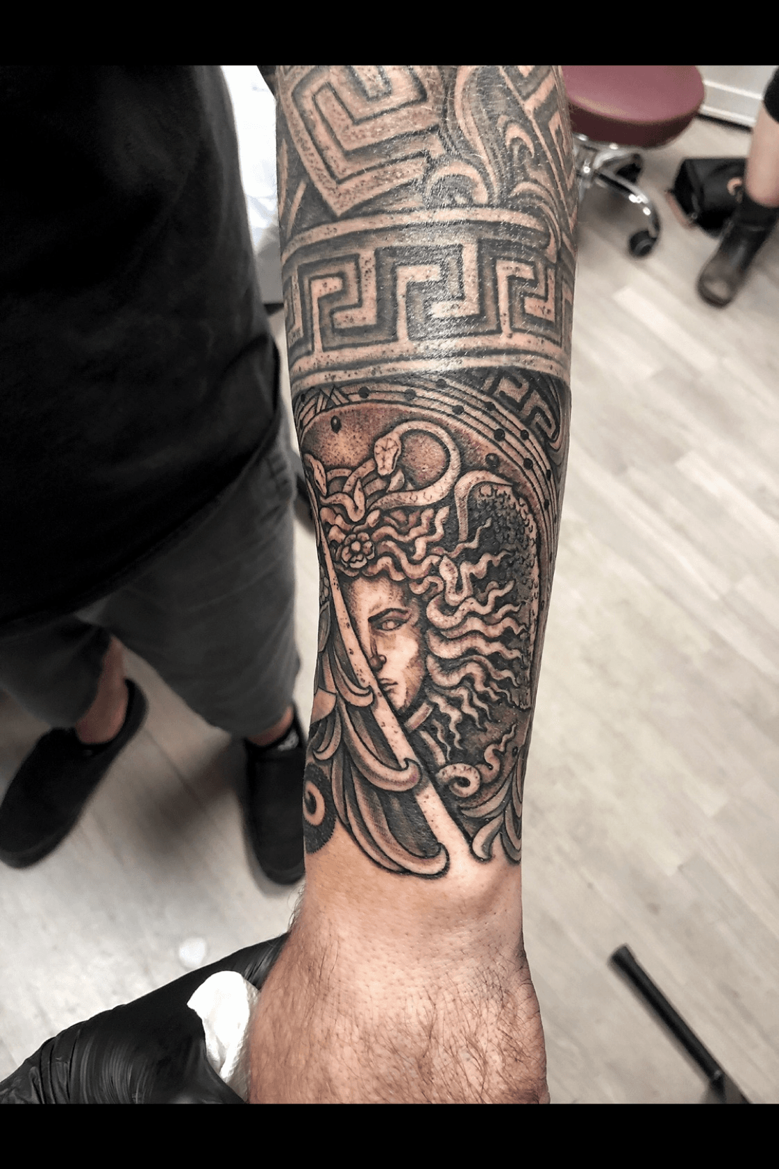 Hades by me at Ascension Tattoo in Albuquerque NM Face is healed the  rest is fresh  rtattoo
