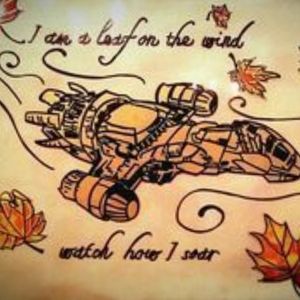 I am a leaf on the wind--watch how I soar#serenity #firefly #quote #leafonthewind #leaf #wind 