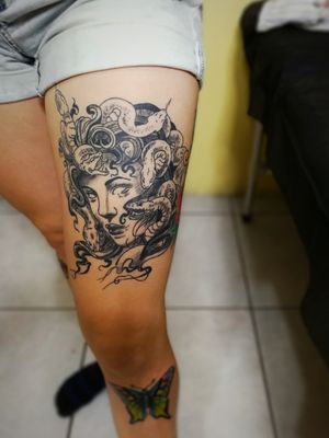 Healed tattoo #tattoo #healedtattoo #medusa #CostaRica #ink #inkgirl #sexy #worldfamousink #eternalink #ava #avamachine #fun 