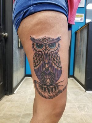 Owl tattoo I got done in May