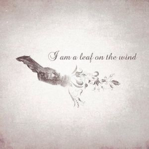 I am a leaf on the wind#serenity #firefly #quote #leafonthewind #leaf #wind 