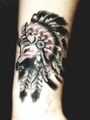 Wrist Tattoo on Native American Sleeve. Done in 2014 at Baton Rouge.