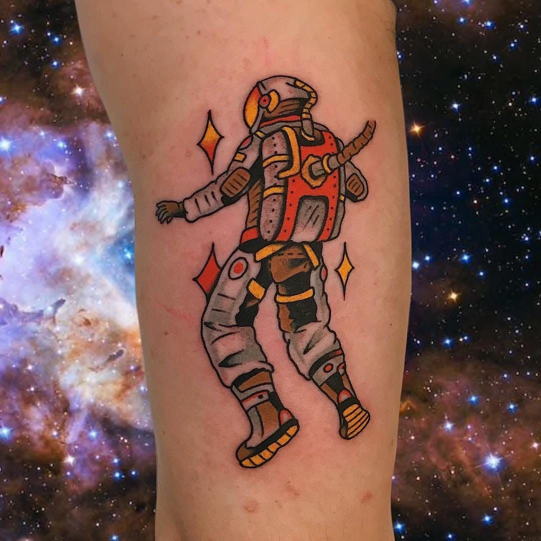 22 Amazing Astronaut Tattoo Designs To Blow Your Mind