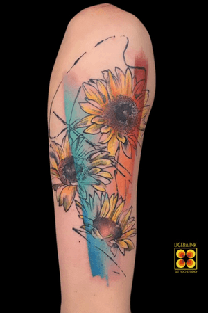Sunflower watercolor