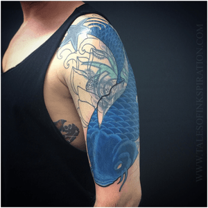 Freehand cover up in progress