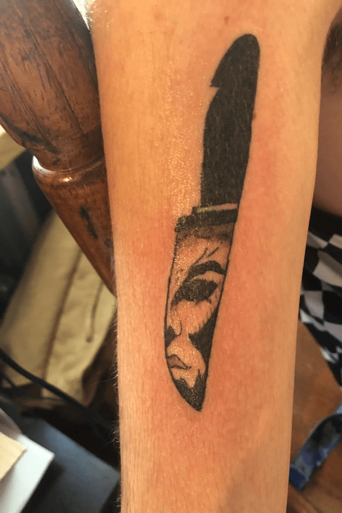 michael myers knife reflection tattooTikTok Search