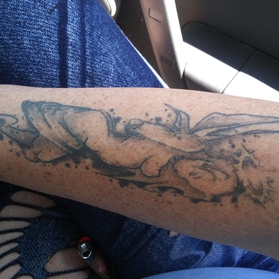 North Carolina map tattoo on the wrist