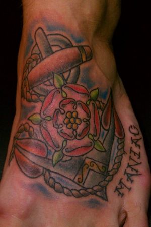 Anchor, Tudor Rose, and the name of my boat
