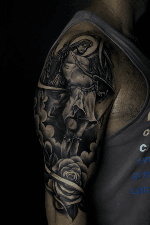 #angel #tattooartist #tattoos #blackandgrey #pretoecinza #RJ #riodejaneiro #SP #saopaulo #Tattoodo #brasil 