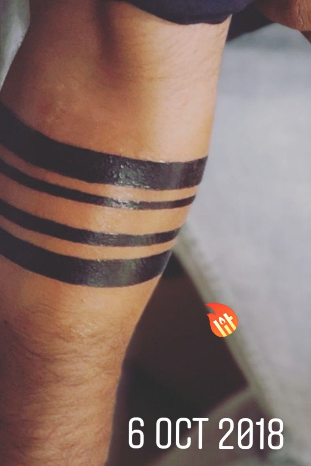 Solid Black Armband Temporary Tattoo Sticker  OhMyTat