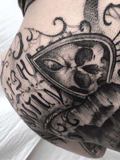 Second session . Need one more and I will tell you the story behind this ouija piece ;) . #ouija #ouijaboard #girlswithtattoos #dtink #yoricktattoo #backpiece #blackworktattoos #darktattoo #tattooartist #girl #tattoooftheday