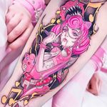 Tattoo by Brando Chiesa #BrandoChiesa #pokemontattoos #pokemon #gamer #cartoon #tvshow #game #Japanese #anime #music #jigglypuff #pokeball #lady #pinup #scifi #sparkle #color #newschool
