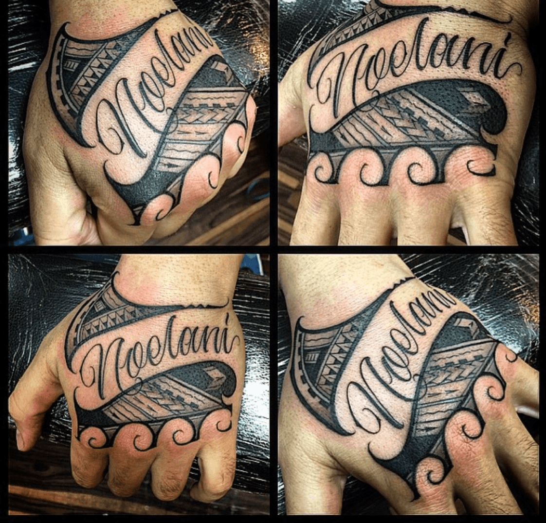Polynesian lettering by Paolino  Tribal art tattoos Tattoo lettering Art  tattoo