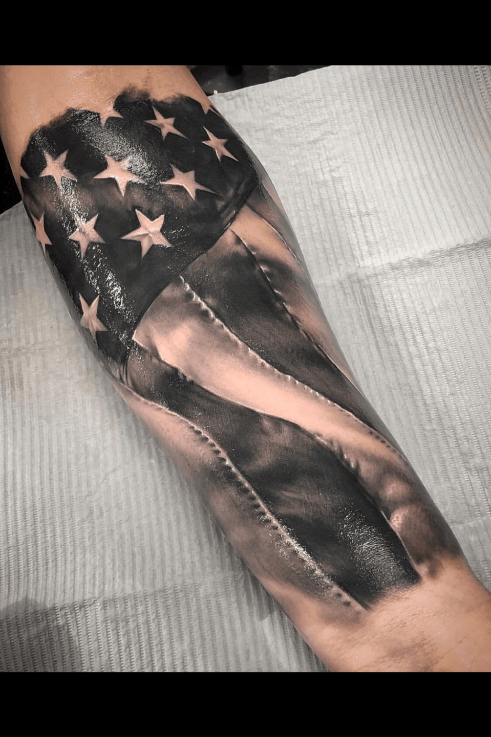 forearm tattoo of american flagTikTok Search