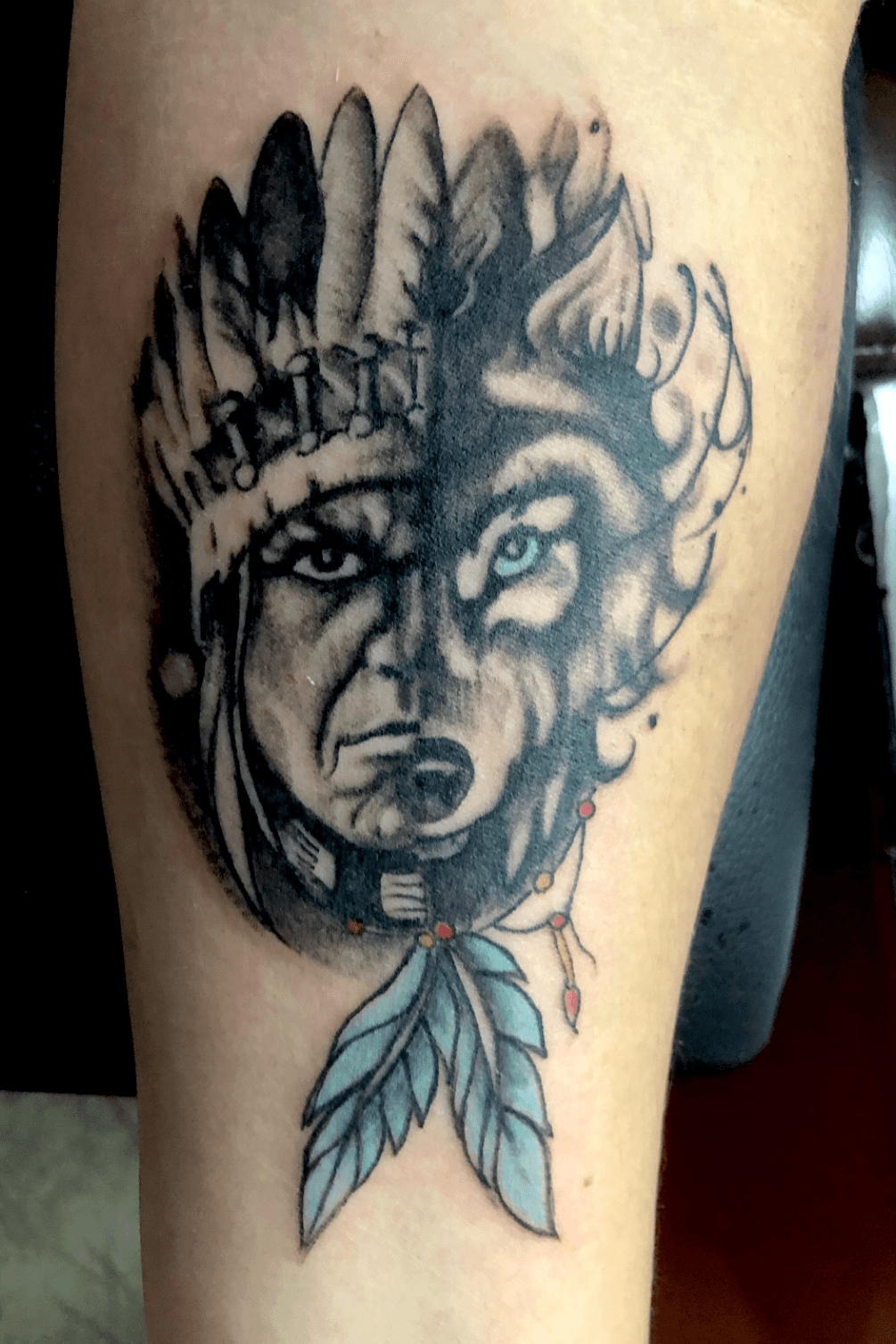 Half Wolf Half Indian Girl  Fredricks Tattoo Gallery  Facebook
