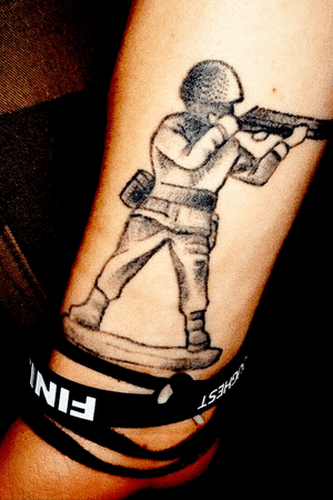 #army #soldier #nation #blackandwhite #halfsleeveinprogress #tattoo #onemanarmy