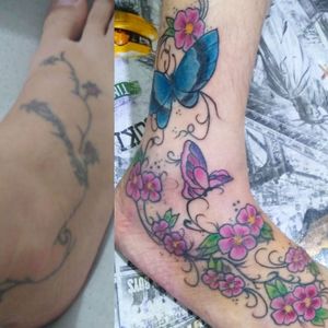 Tattoo reforma colorida Free handWhatsApp 992406123