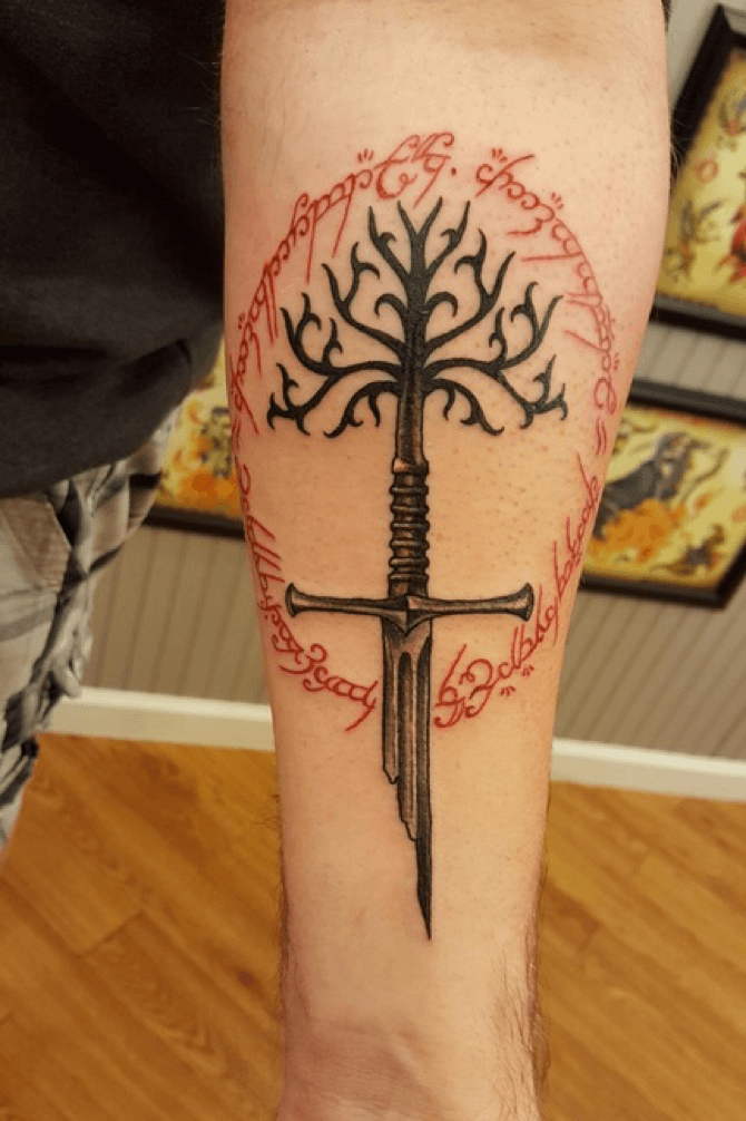 lord of the rings tattoo design
