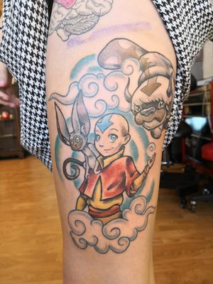Tattoo #3. Avatar the Last Airbender. I'm in love with it but I wish it would stop hurting. Paige Elise from Legacy Tattoo in Springfield, Mo is the amazing artist who did it!#avatarthelastairbender #atlastattoo #atla #aang #appa #momo #airbender #avatarthelastairbendertattoo