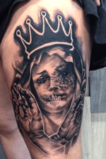 #blackandgrey #tattooartist #tattoodesign #Tattoodo #virginmary #religious #tattoodealermx 