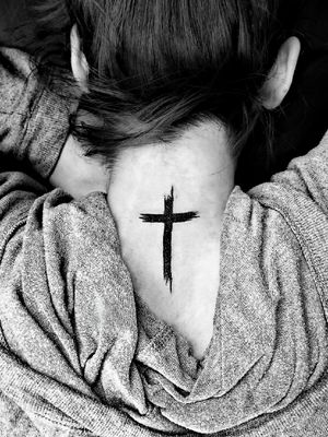 Tattoo: Cross Location: Neck Ink: Fusion Needles: Helios