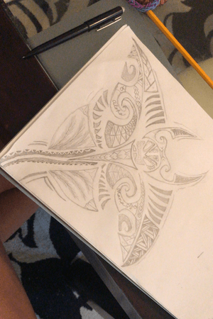 Copied the outline off pintrest, but I added my own patterns. 