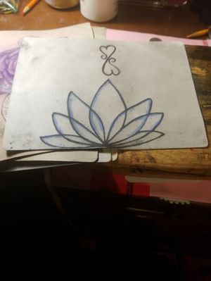 Again practicing on day passes from the hospital.... weekend fun I guess.... someone told me this was the simplest ways to draw a lotus so tattooed on practice skin lotus... spending most of my time painting