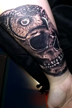 #owl #skull #forearm