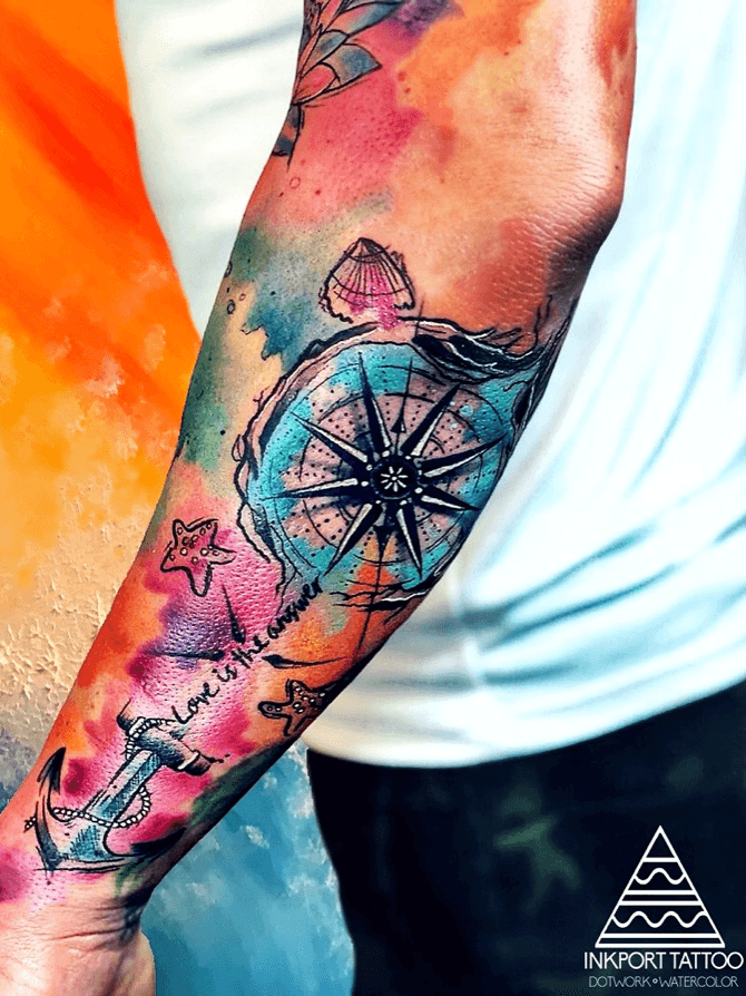 Compass tattoo by Chris Rigoni  Post 21333