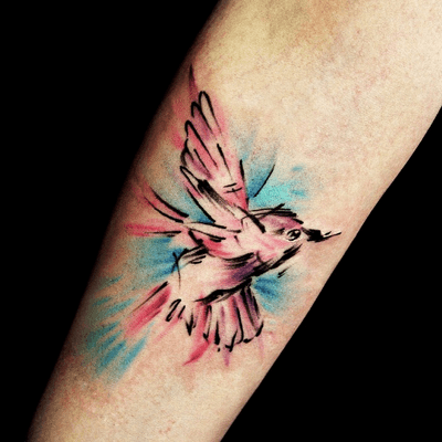 Watercolor Bird. @inkporttattoo #Москва #moscowtattoo #moscowtattoos #bird #москватату #tattooartist #акварельтату #moscow #watercolor #russia #birdtattoo #super #tattoomoscow #tattoo #россия #татуировка #watercolortattoo #inkporttattoo #россии #татуировкивмоскве #msk #татумастер #dotworktattoo #тату #watercolortattoos #abstract #abstracttattoo #татуировки #мск