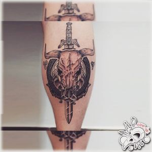 #follow New Work, Thanks To @bane_softair 🙏 #draw #drawing #tattoo #tattoos #ink #sketch #sketchbook #logo #picoftheday #likeforlikes #likeforfollow #like4likes #like #followers #skull #skulltattoo #sword #swordtattoo #horn #rock #viking #symbol #shadow #blackandwhite 