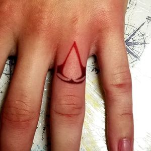 Assassin's creed finger tattoo