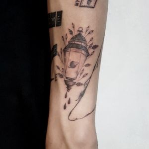 Universe Lantern illust TattooTattoo by Bluewhaleink Artist @_park_tae_Instagram@_park_tae_