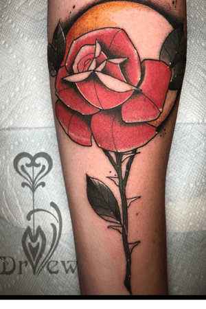 Rose  #tattoodo #neotraditional #tattooartist #rose #flower 