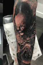 #it#horror #tatted #ink #sleeve #blackandgrey #inked 