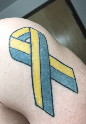 Boston Strong Ribbon Tattoo 