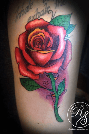 Tattoo apprentice - first neotrad rose