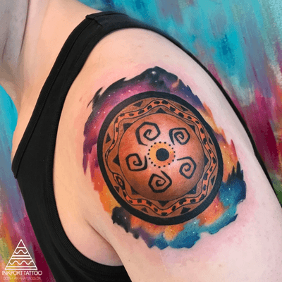 Watercolor space african art by inkport tattoo - @inkporttattoo #Москва #moscowtattoo #space #москватату #tattooartist #акварельтату #moscow #watercolor #russia #usa #tattoomoscow #tattoo #россия #татуировка #watercolortattoo inkporttattoo #inkporttattoo #msk #татумастер #dotworktattoo #тату #watercolortattoos #abstract #abstracttattoo #europe moscow watercolortattoo USA Europe