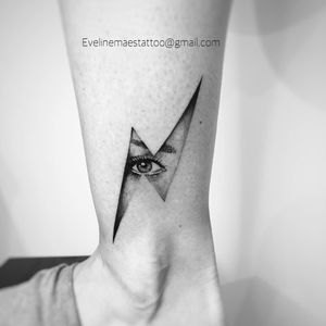 Tattoo by Evelin Maes #EvelinMaes #eyetattoos #eyetattoo #eye #anatomy #blackandgrey #realistic #realism #hyperrealism #lightning #lightningbolt