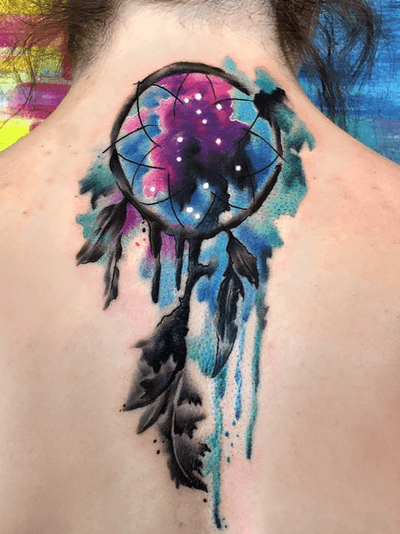 Watercolor dreamcatcher art by inkport tattoo - @inkporttattoo #Москва #moscowtattoo #dreamcatcher #москватату #tattooartist #акварельтату #moscow #watercolor #russia #usa #tattoomoscow #tattoo #россия #татуировка #watercolortattoo inkporttattoo #inkporttattoo #msk #татумастер #dotworktattoo #тату #watercolortattoos #abstract #abstracttattoo #europe moscow watercolortattoo USA Europe
