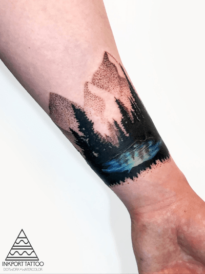 Watercolor dotwork forest art by inkport tattoo - @inkporttattoo #Москва #moscowtattoo #forest #москватату #tattooartist #акварельтату #moscow #watercolor #russia #usa #tattoomoscow #tattoo #россия #татуировка #watercolortattoo inkporttattoo #inkporttattoo #msk #татумастер #dotworktattoo #тату #watercolortattoos #abstract #abstracttattoo #europe moscow watercolortattoo USA Europe