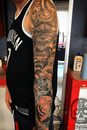 #sleeve #armtattoo #samurai #japanese #tattoodealermx