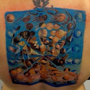 Tattoo by Ian Robert McKown #IanRobertMcKown #SalvadorDalitattoos #Dalitattoos #Dali #salvadordali #surrealism #surreal #painter #fineart #color #painting #galadali