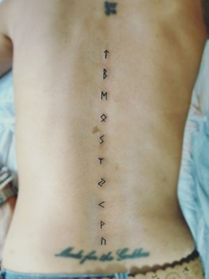 Tattoo uploaded by Tattoos For Humans • Nordic runes on the top