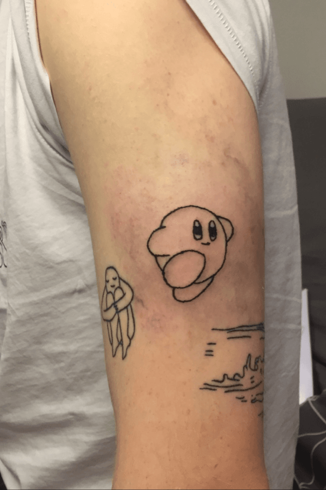 Kirby got the honor of being my first tattoo  rKirby