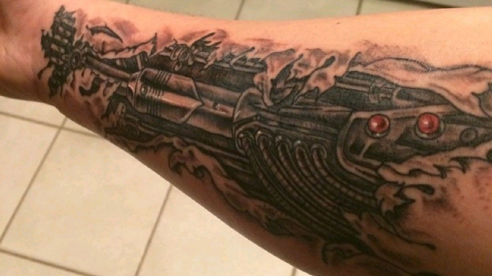 andy warhol gun tattoo