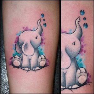 Baby Elephant #elephants #shannonbrowntattoos #localcolortattoos #LocalColorInk #westchesterpa 