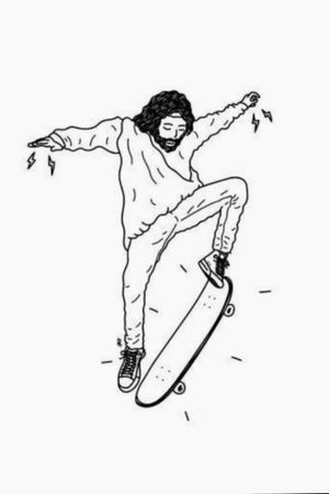 Jesus Walk #jesustattoo #skatetattoo #skateboard #skate #minimalistic 