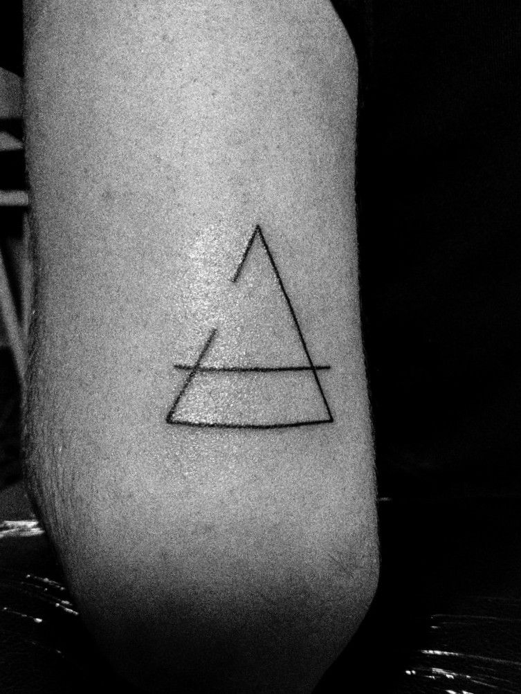Open Your Eye Tattoo   Unclosed delta symbol which represents open to  change  Really like this simple and powerful symbol Thank you for your  trust     art 
