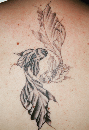 My YinYang tattoo cicatrise #YinYang #Pisces #Astrology 